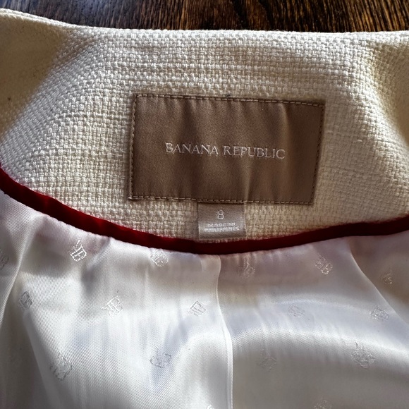(#J04) Banana Republic white blazer - Picture 8 of 10